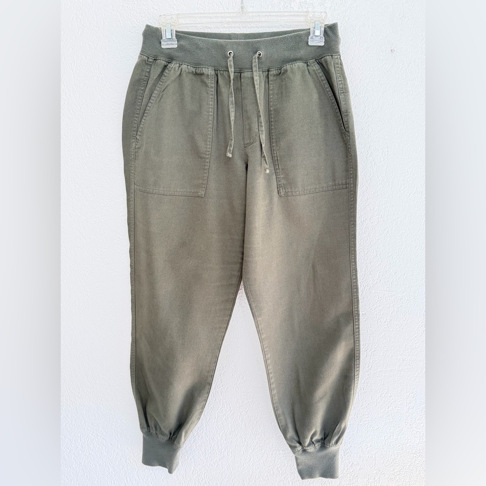 GAP Women’s Olive Green Jogger Pants Cotton Blend Mid Rise Drawstring XS